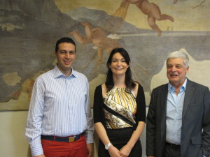 Nella foto da sinistra: Andrea Orlandi, Assessore al Bilancio e Tributi del Comune di Rho, Raffaella Sella di Alphanetwork e Dario Ferrari, Presidente di AIL