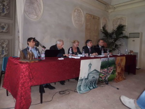 Da sinistra verso destra Giovanni Battista Sordelli, Padre Egidio Zoia, Stefania Lorusso, Salvatore Biondo, Ubaldo Barigazzi e Carlo Costa