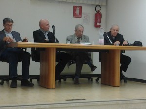 da sinistra a destra: Sordelli, Uboldi, Buroni e padre Zoia